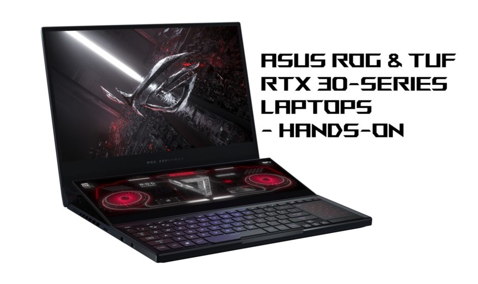 Hands-On With ASUS's New Nvidia RTX 30-Series Laptops
