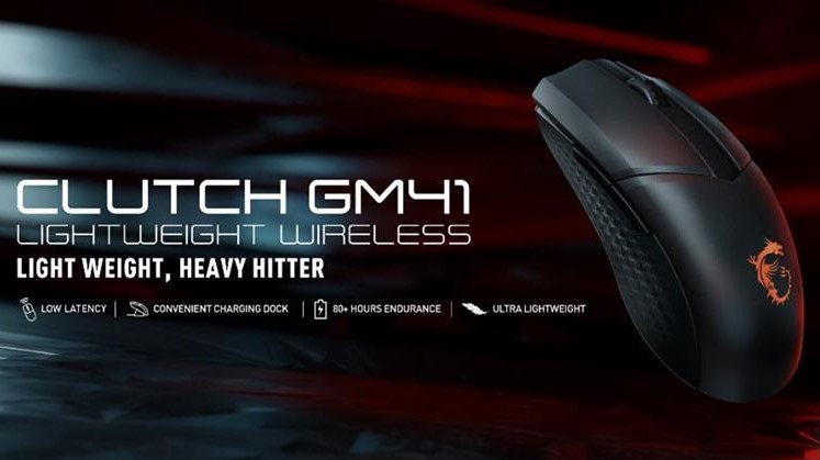 MSI Launches Clutch GM41 Lightweight Wireless Gaming Mouse