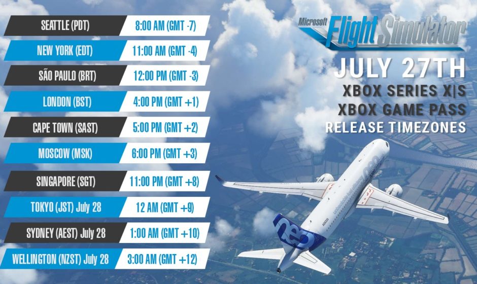 Flight Simulator Xbox Departure Times