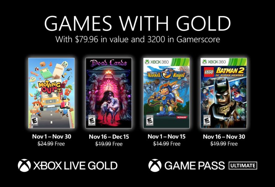 Your Games With Gold For November 2021